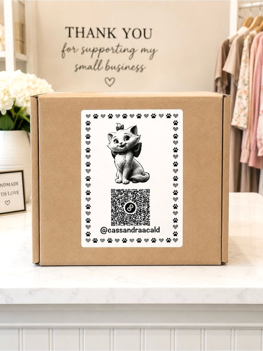 @cassandraacald Customed Thank You Stickers 4”x6”-100ct.